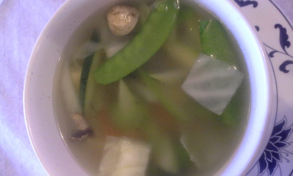 Sopa en el restaurante Yin Yang en Santa Fe, Nuevo México, mayo de 2015. Foto por Yaisha Vargas, ©2015