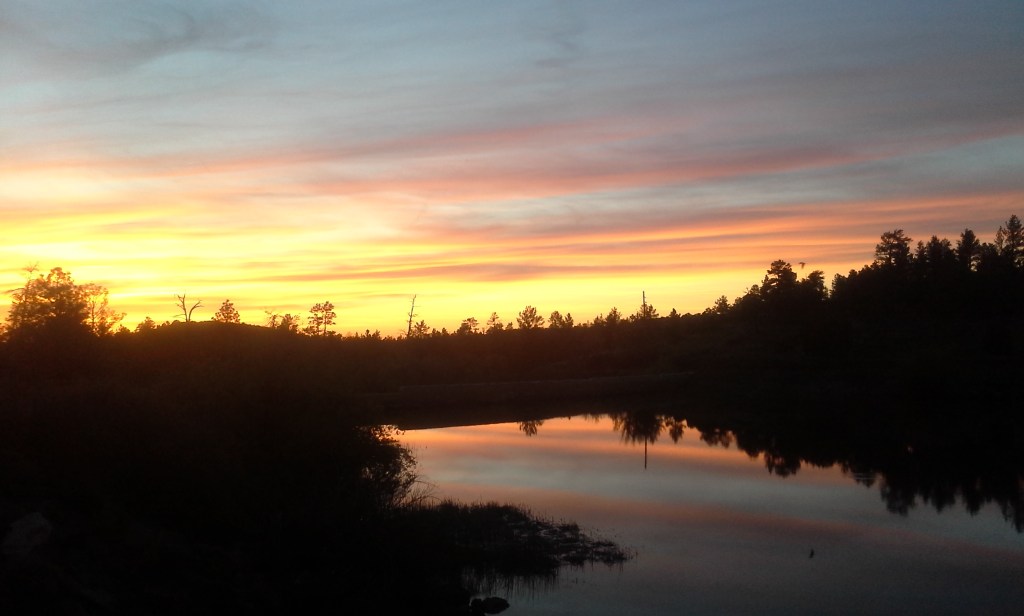 Atardecer en la autopista 40 de Arizona, rumbo a California, en mayo de 2015. Foto por Yaisha Vargas, ©2015