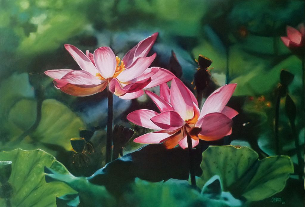 LOTUS_-_OIL_PAINTING
